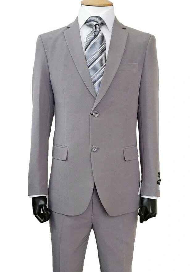Grauer Herrenanzug Basic: Stilvoll, zeitlos, perfekt für jeden Anlass! Eleganz trifft auf Komfort.